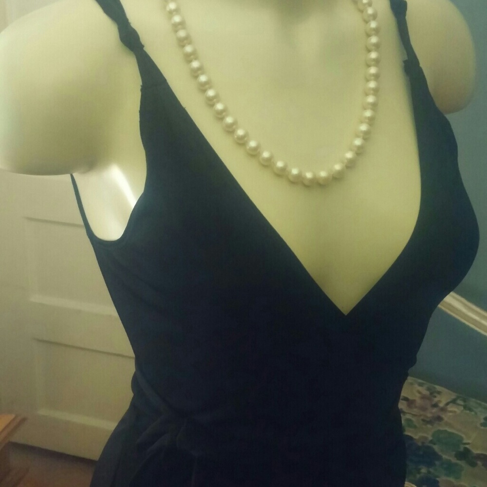 Black Formal Wrap Dress